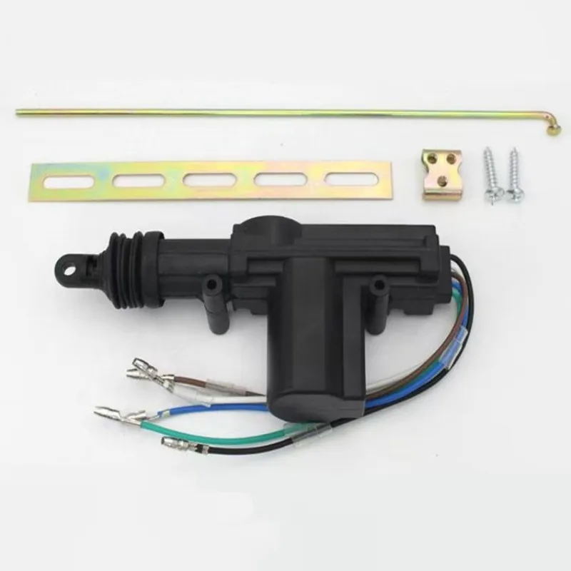 2/5 Wire Universal Car Electric Remote Central Door Lock Actuator Auto Heavy-Duty Power Locking System Single Gun Type Kit 12V
