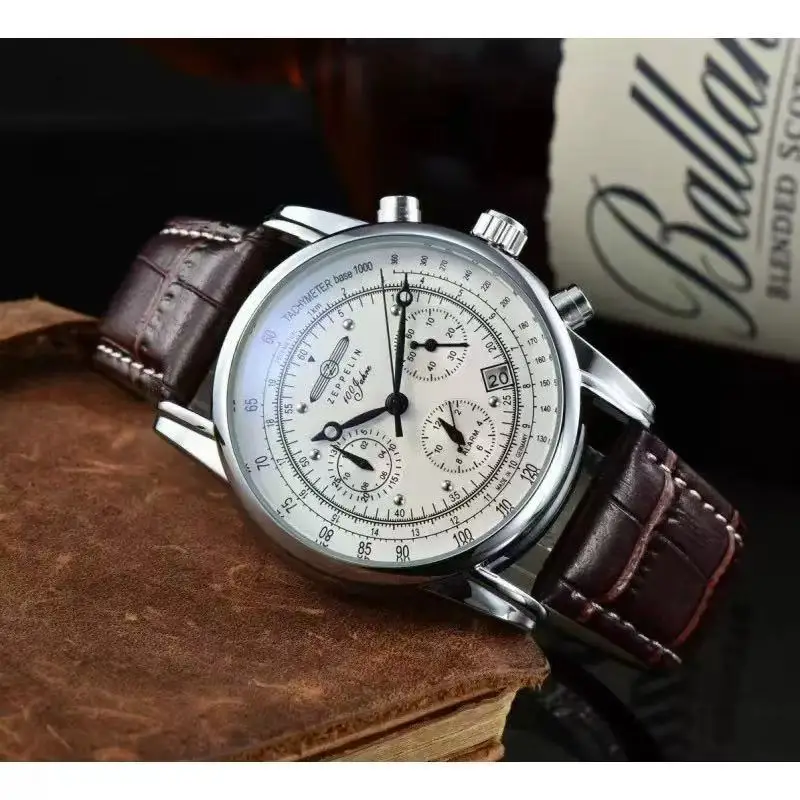 2026 Neue Zeppelin Airship Automatik-Herrenuhr Retro Business Gedenkgeschenk Mode Freizeit Armbanduhr Gehäuse Neue Uhr