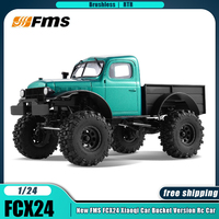 New FMS FCX24 Car Bucket Version 1/24 RC Car Crawler Led Lights Off-road Truck 2.4G 4WD Vehicle Model Toy Birthday Gifts