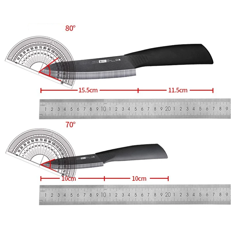 PLYS Ceramic Knife Set，Kitchen Rustproof Fruit Knife，Professional 6 Inch Chef Knife for Complementary Food Preparation