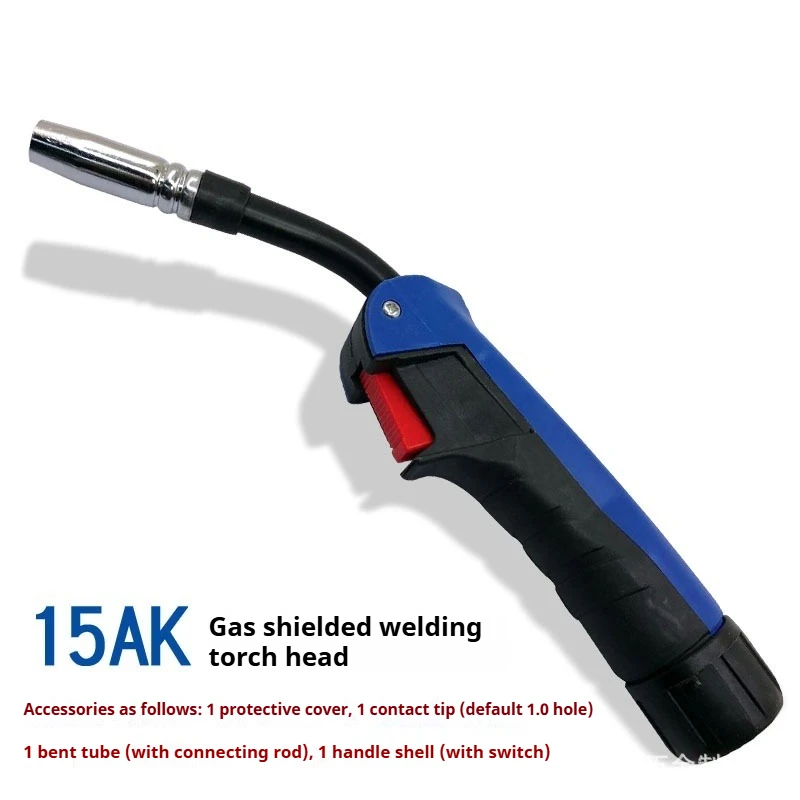 CO2 MIG Welder Torch Complete Head Assembly Rubber Grip Handle, Euro Connector 15AK/24KD/36KD/501D 200A 350A 500A Welding Gun