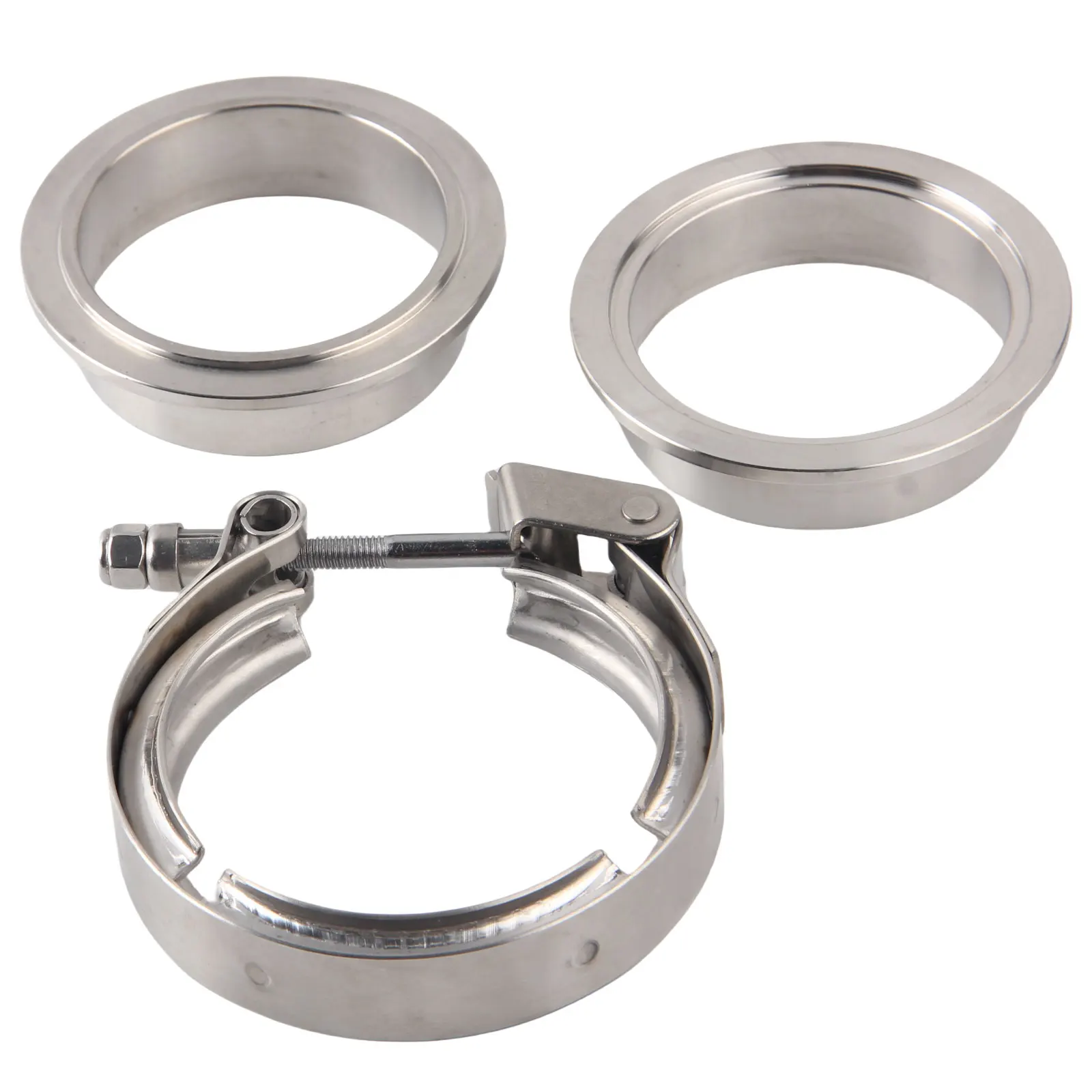 

2.5"/3"/3.5" Quick Release V Band Clamp with Male Female Flanges Stainless Steel for Turbo Downpipes