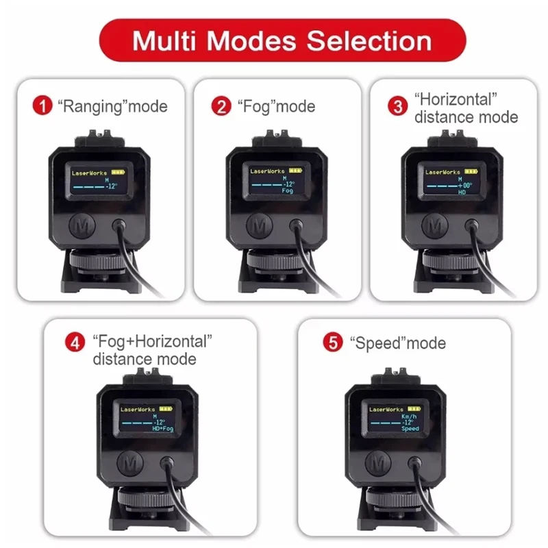 Outdoor Real-time Ranging, Hunting And Shooting Display Mini Laser Automatic Rangefinder LRF Rangefinder For Hunting