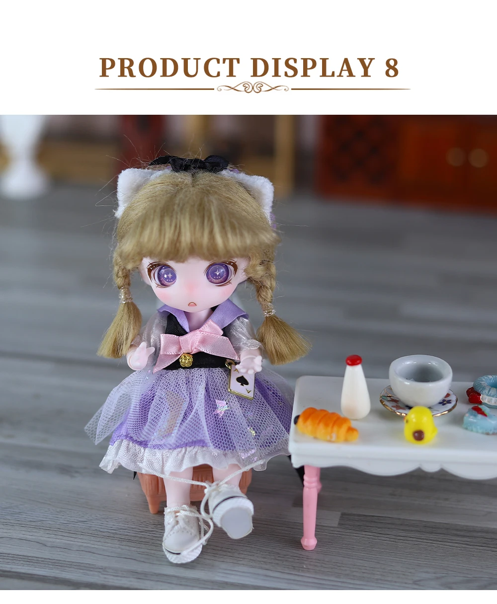ICY DBS Dream Fairy Maytree OB11 BJD Perücke mit Pony Zubehör Jungen Mädchen Geschenk Spielzeug SD – Detail 11