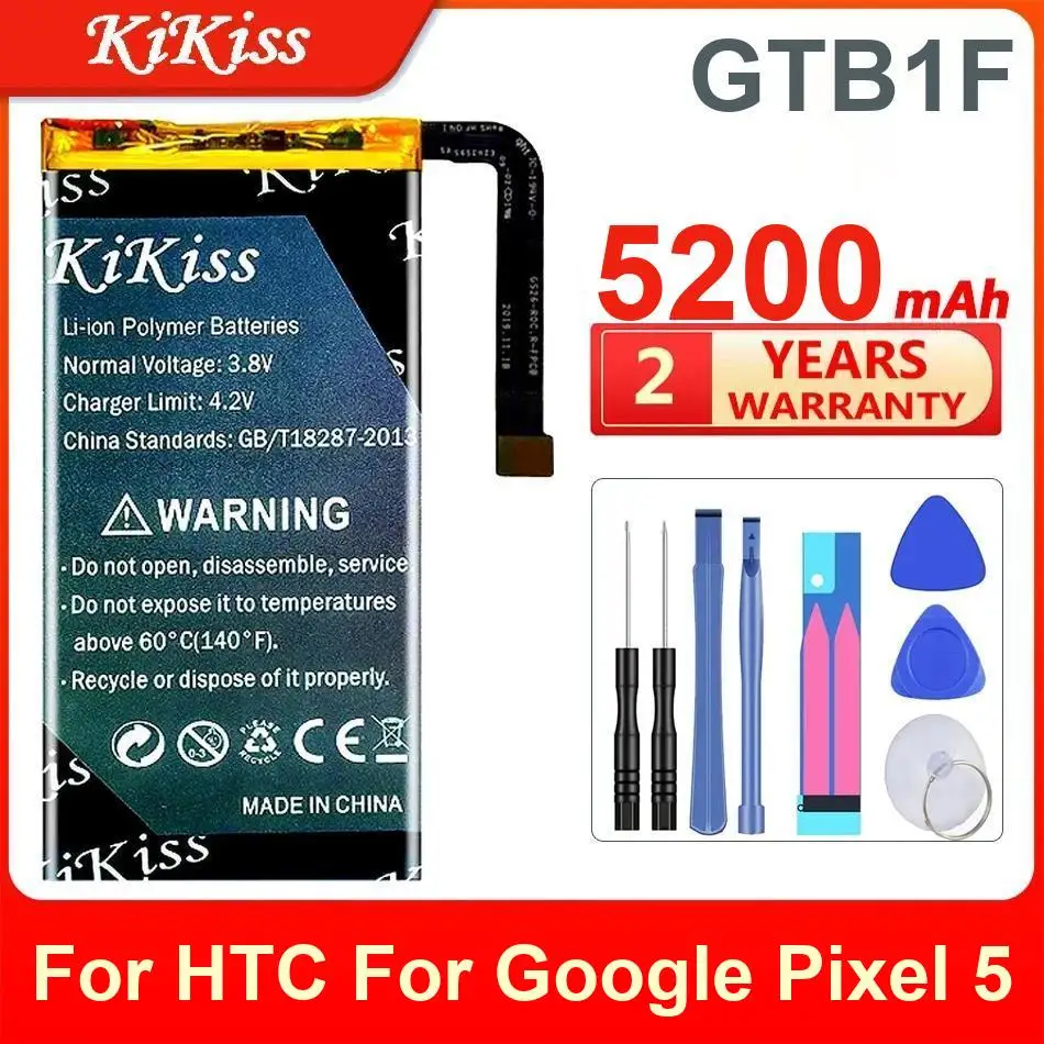 

5200Mah Kikiss Battery GTB1F For HTC Google Pixel 5
