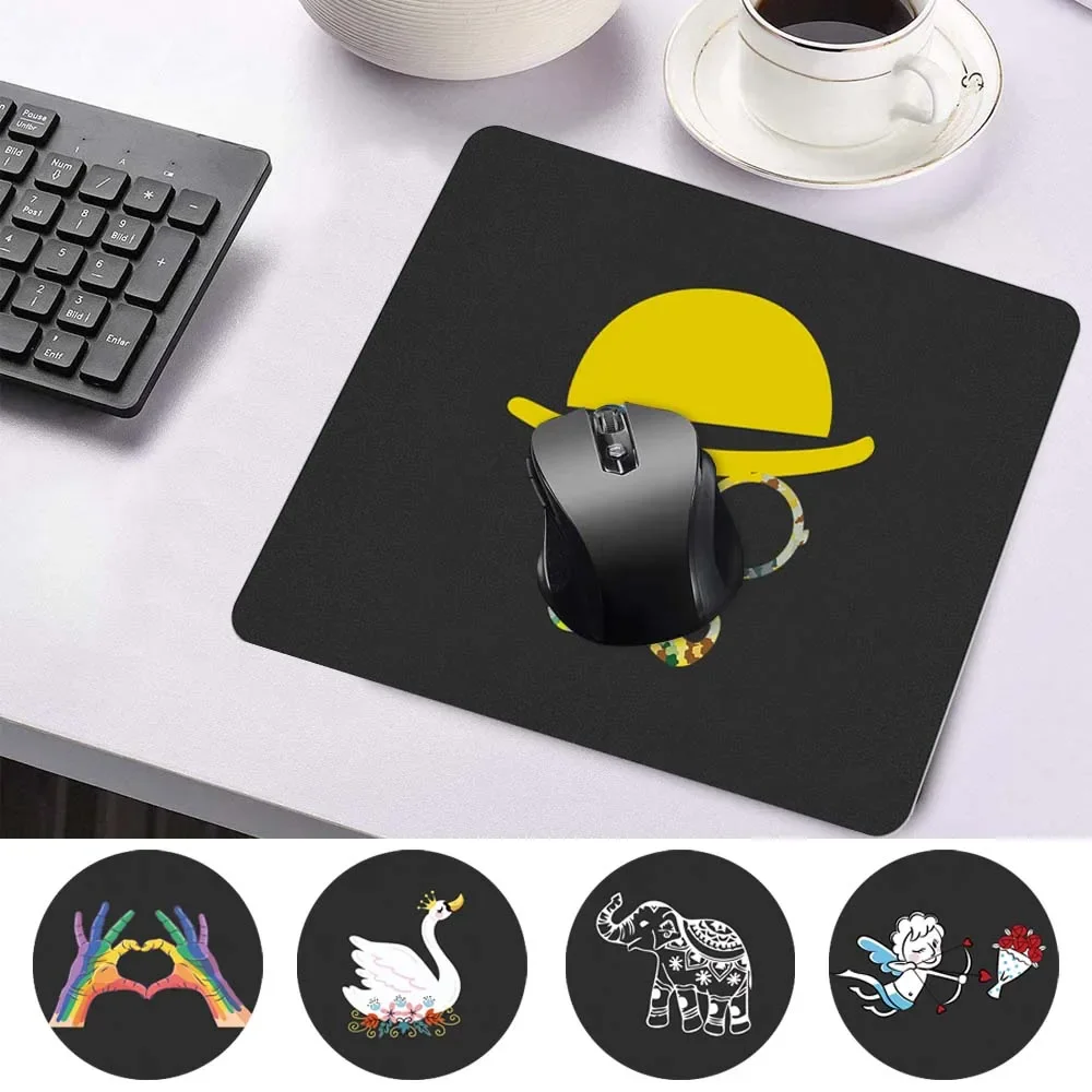 Antifouling Fashion Mini Mouse Pad Smooth Waterproof PU Leather Durable Mouse-pad Color Pattern Portable Game Mouse Mat