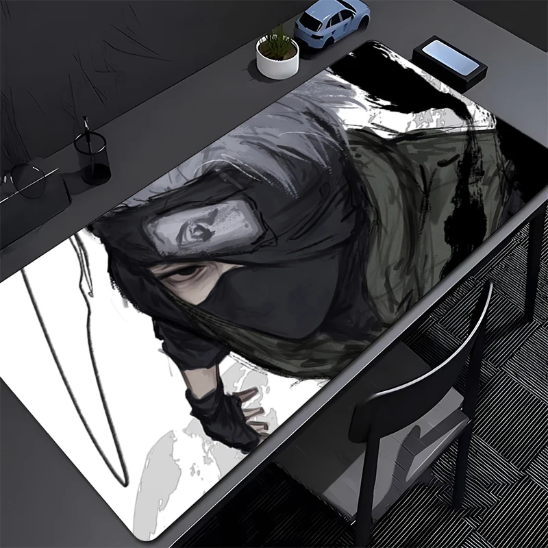 Mouse pad grande naruto hatake kakashi gamer teclado almofadas protetor de mesa de jogos laptops mousepad deskmat pc tapete mousepad