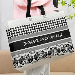 Non-woven Fabric Shopping Bag Grocery Bag Folding Bag Eco Bag Takeaway Bag Waterproof Storage Reusable Shopping Pouch