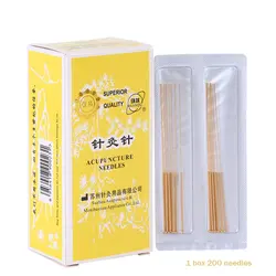 Full Gold-plated Acupuncture Needles Reusable Chinese Medicine Gold Needle Low Allergic Sterile Beauty Needle Non-disposable