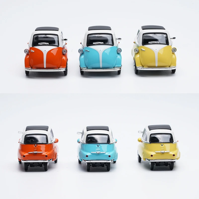 AR BOX 1/64 Isetta Macaroon Color Alloy Toy Motor Vehicle Diecast Metal Model Gifts