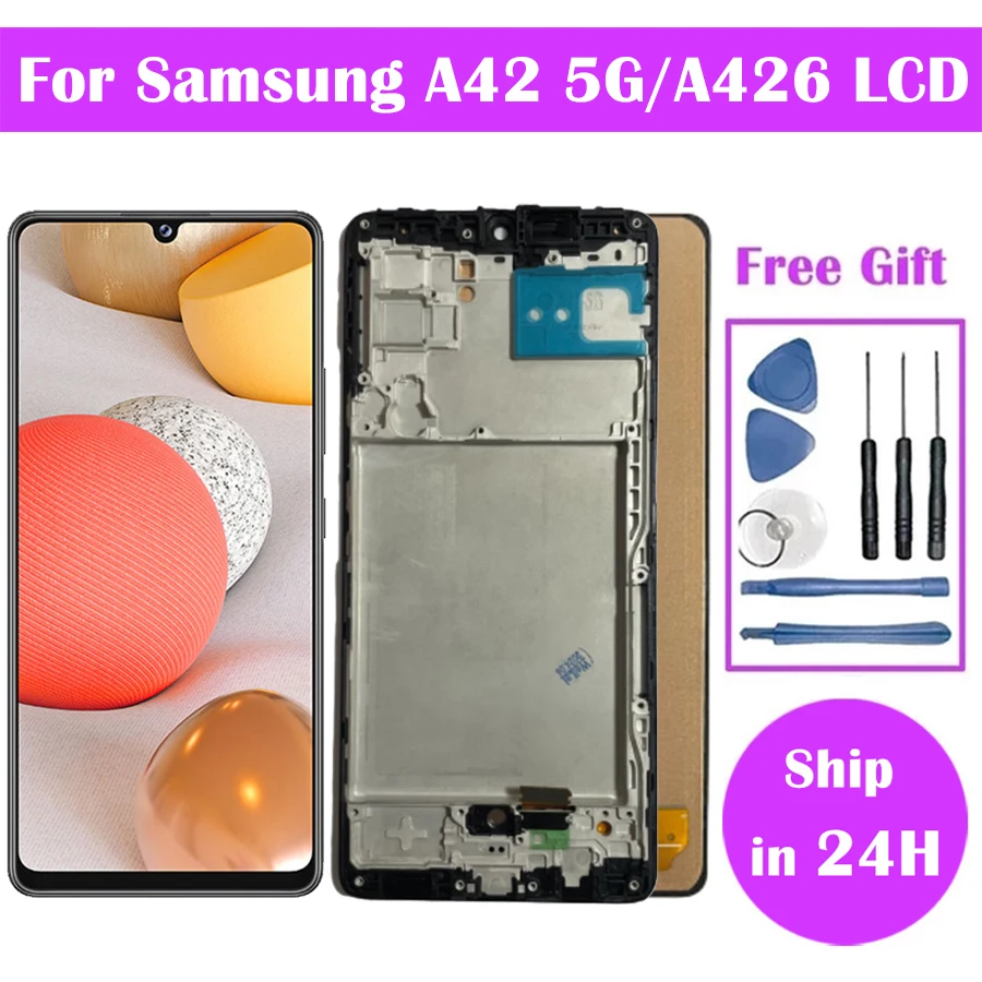 A42 5G LCD For Samsung A42 5G Pantalla incel LCD Display A426B A426B/DS Digital Touch Screen +Frame for Samsung Galaxy A42 LCD