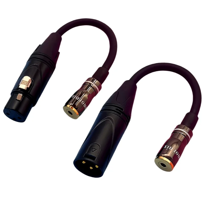 3.5mm female lossless audio three-core XLR cannon-to-3.5-hole adapter microphone patch cord cable