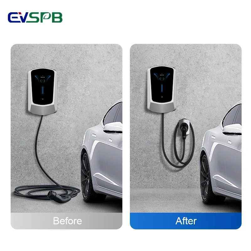 벽걸이 형 자동차 액세서리 용 EV 플러그 홀더 커넥터 유형 2 IEC 62196 EV 충전 케이블 홀스터
