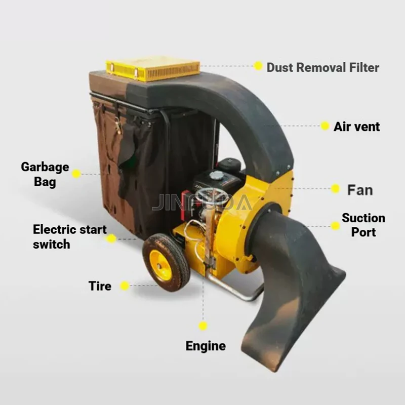 Thickened Wearproof Suction Head Long Service Life Urban Green Belt Dry Leaf Sweeping Apparatus Leaf Vacuum Blower