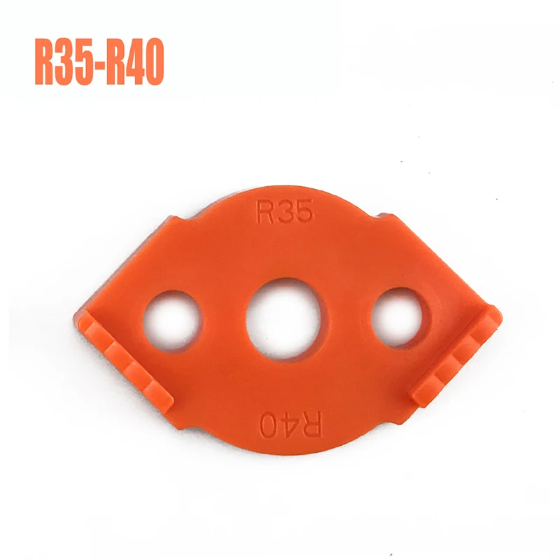 Imagem -06 - Carpintaria Router Corner Radius Jig r5 a R40 Roteamento Cantos Curvados Fresamento Radiano Circular Alta Dureza Ferramenta Abs