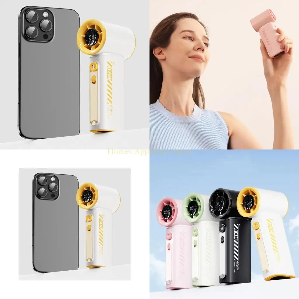 

D0AB Портативный вентилятор регулируемый вентилятор охлаждающий вентилятор 3600 мэх удобный маленький вентилятор USB Travel Fan