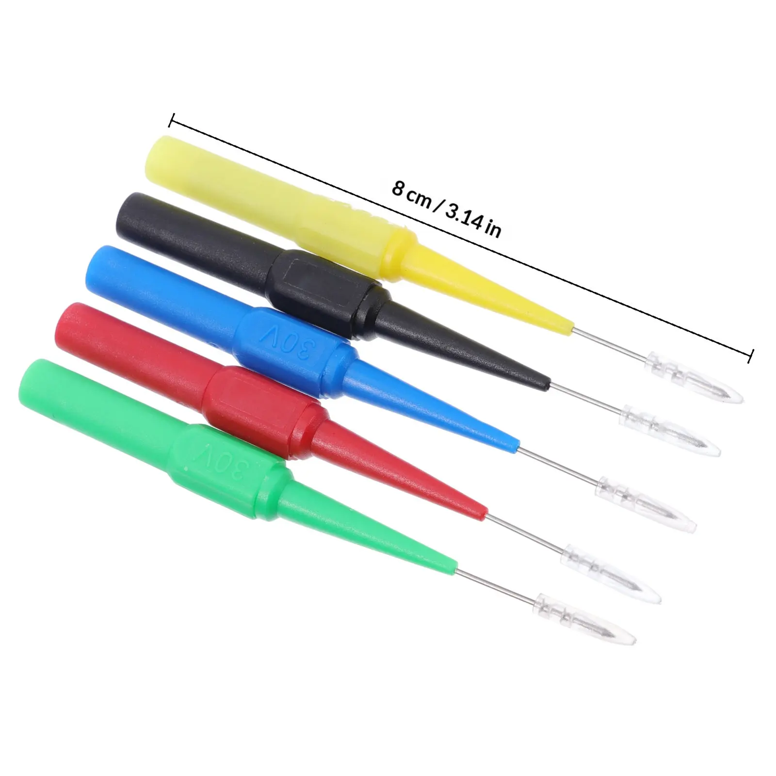 10Pcs Vehicle Test Probes Ultra-Fine Wire Piercing Puncture Tool for Auto Maintenance Tester Car Test Lead Diagnostic Tool