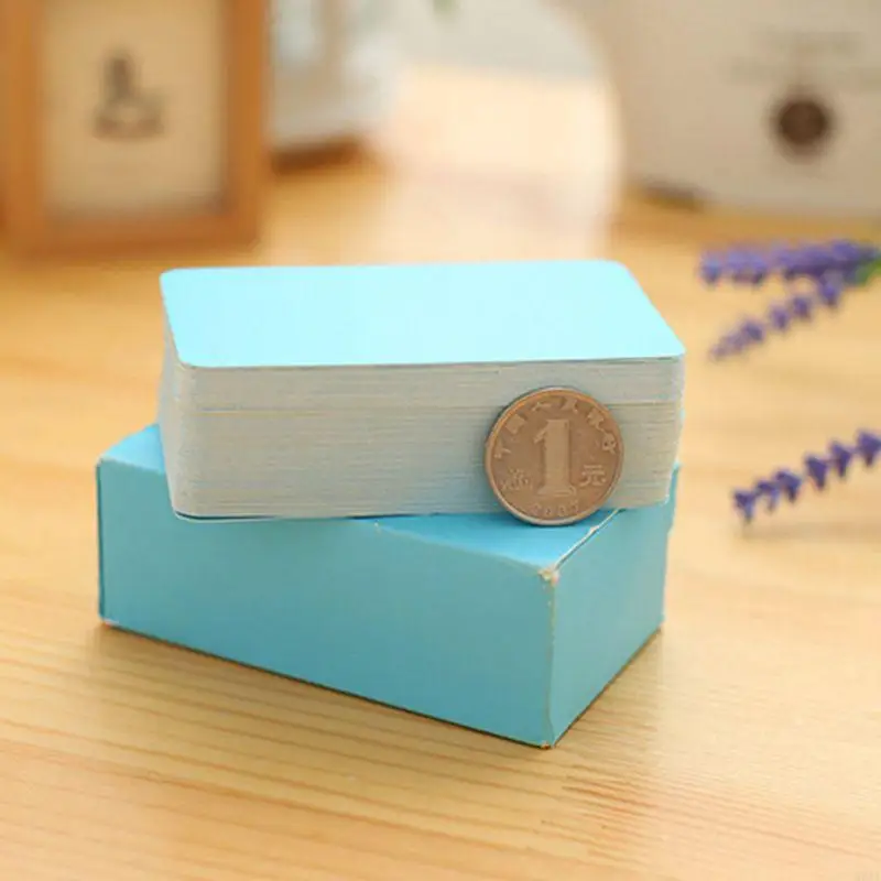 W91A 종이 메시지 빈 카드 추모 웨딩 오피스 홈 100X를위한 파스텔 색상