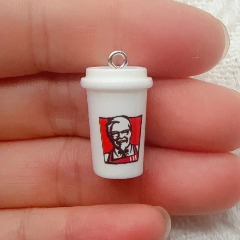 10pcs cartoon resin food bag keychain, suitable for bag decoration, the best choice for gifts view 5