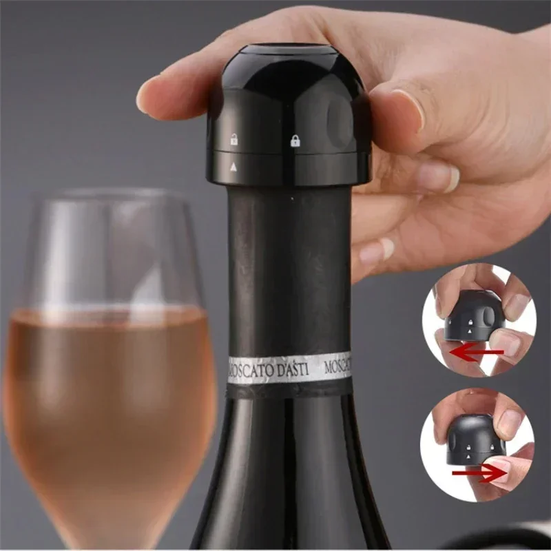 Silicone Sealed Champagne Bottle Stopper Red Wine Bottle Cap Stopper Vacuum Retain Freshness Wine Plug for Special Sealing Wine