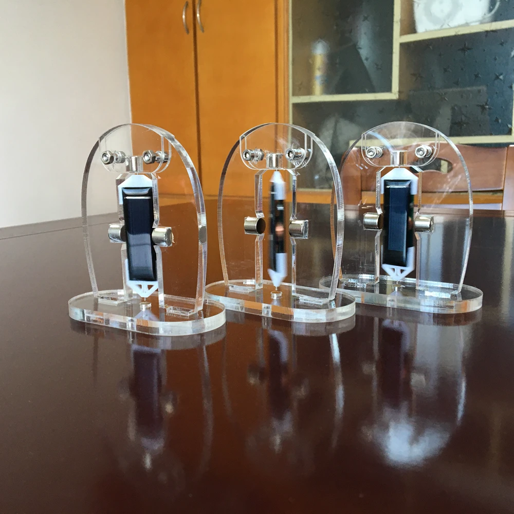 Two-sided magnetic levitation solar motor, Creative magnetic suspension ornaments, Scientific gifts