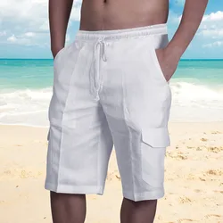 Pantaloncini Cargo estivi da uomo tinta unita Beach Leisure Travel M-3XL