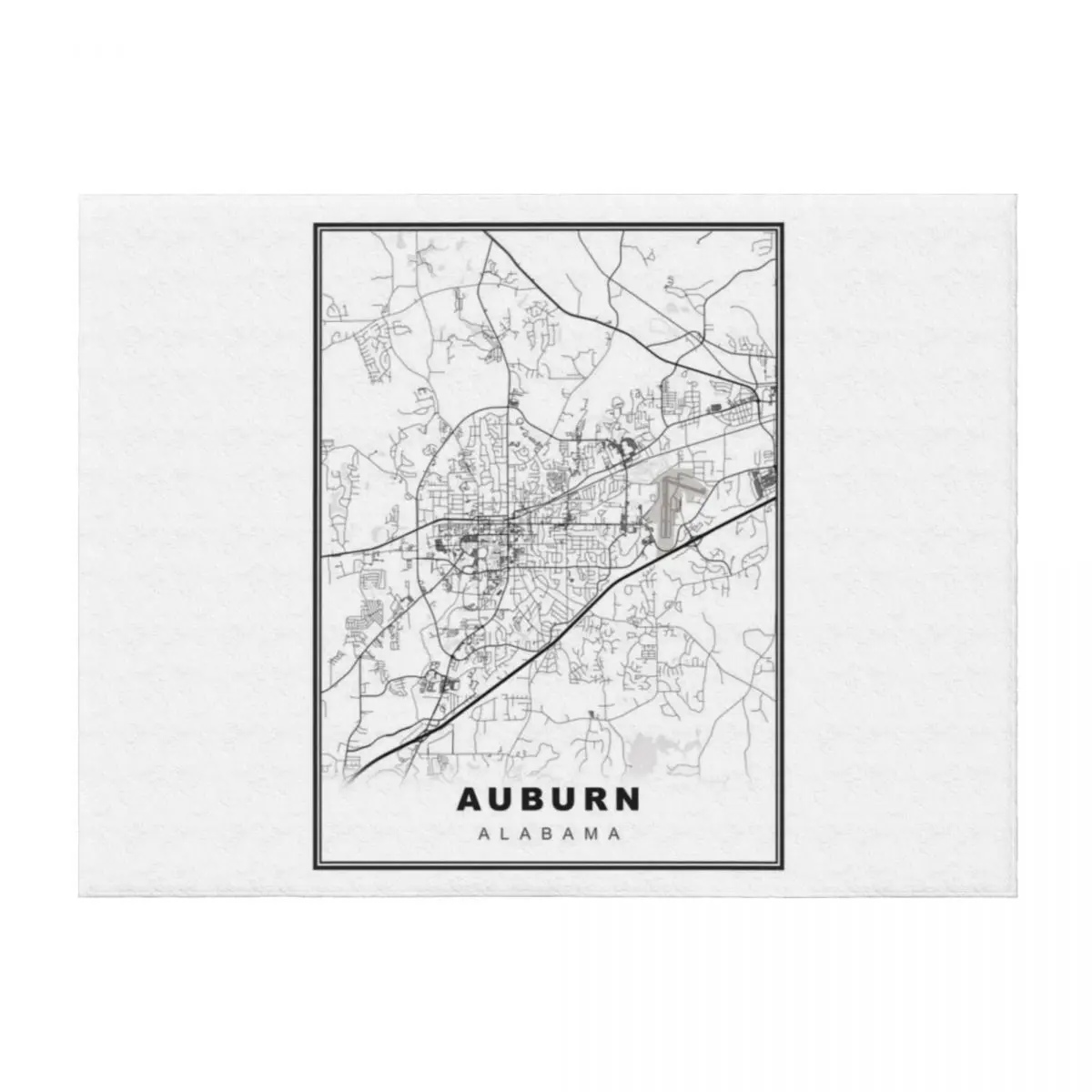 

Auburn Map Throw Blanket anime Furrys Polar bed plaid Blankets