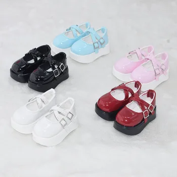 4 punkty buty dla lalek BJD 1/4 buty dziecięce grube wysokie obcasy skórzane buty bjd4 punkty mdd ubranka dla lalki akcesoria