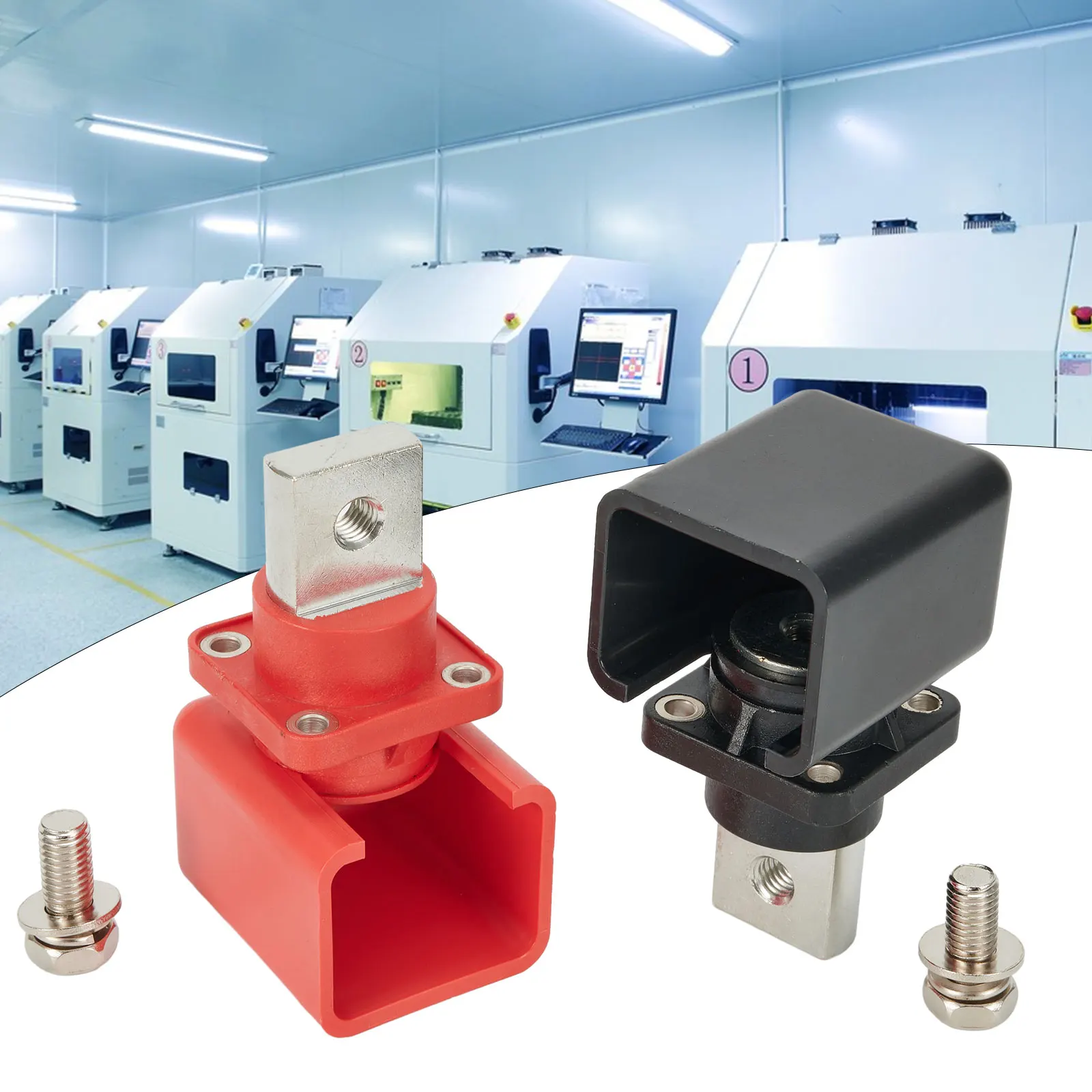 IP67 Binding Posts Binding Posts AC500V Direct Joint Material Copper Permanent Use Red+black Terminal Blocks 200-250 For Battery