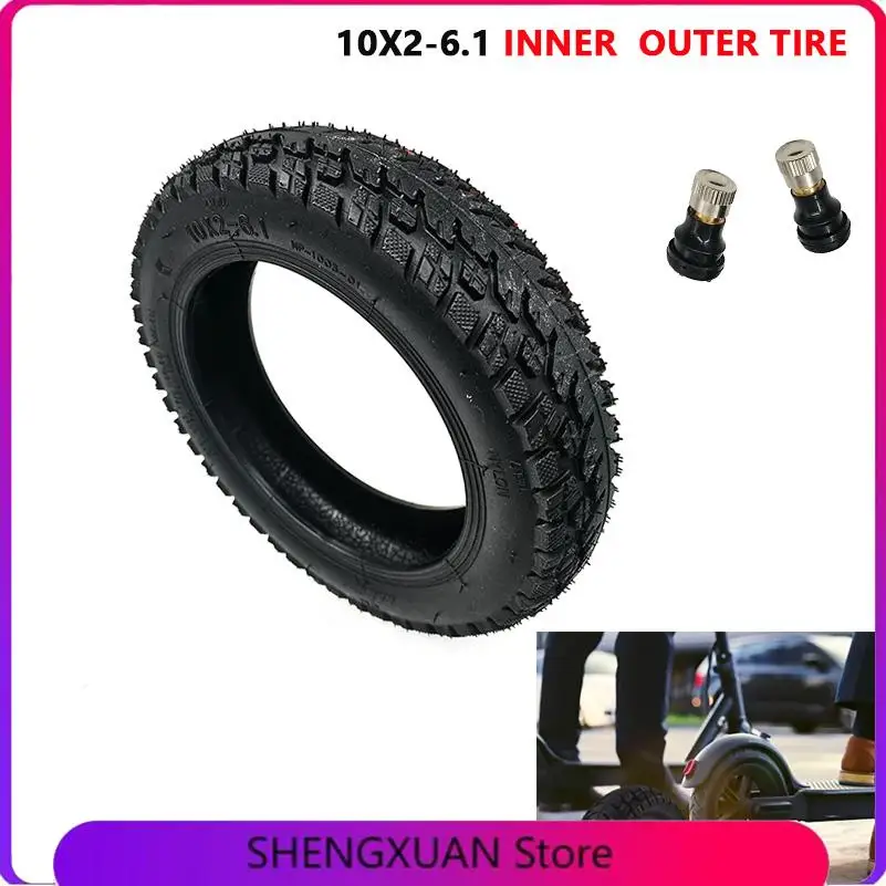 

For Xiaomi Mijia M365 Mi Electric Scooter Tyres Thicker Inflation Wheel Outer camera Upgrade 10X2-6.1 off road Tires