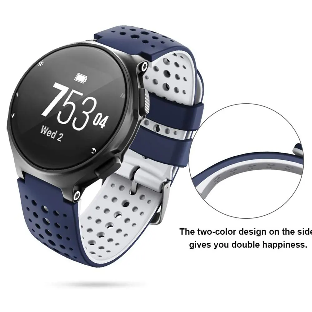 Ремешок для наручных часов Garmin Forerunner 235 230 620 630 735XT 235Lite, ремешок для умных часов, силиконовый дышащий браслет