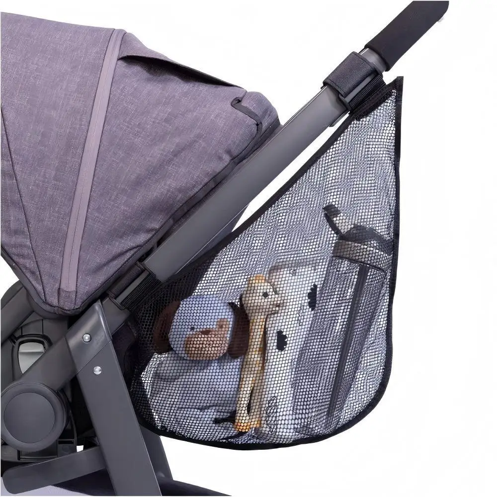 Portable Side Sling Baby Stroller Mesh Storage Bag Leak-proof Large Capacity Pram Cargo Net Pushchair Toys Clothes Diaper Bag