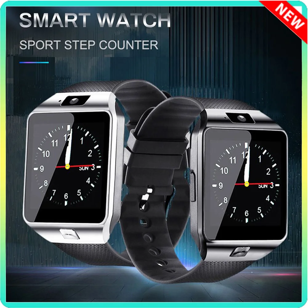 

DZ09 Smart Watch With Take Photo Touchscreen Bluetooth Call Sports Call Reminder Phone Watch Camera Support 2G SIM Card