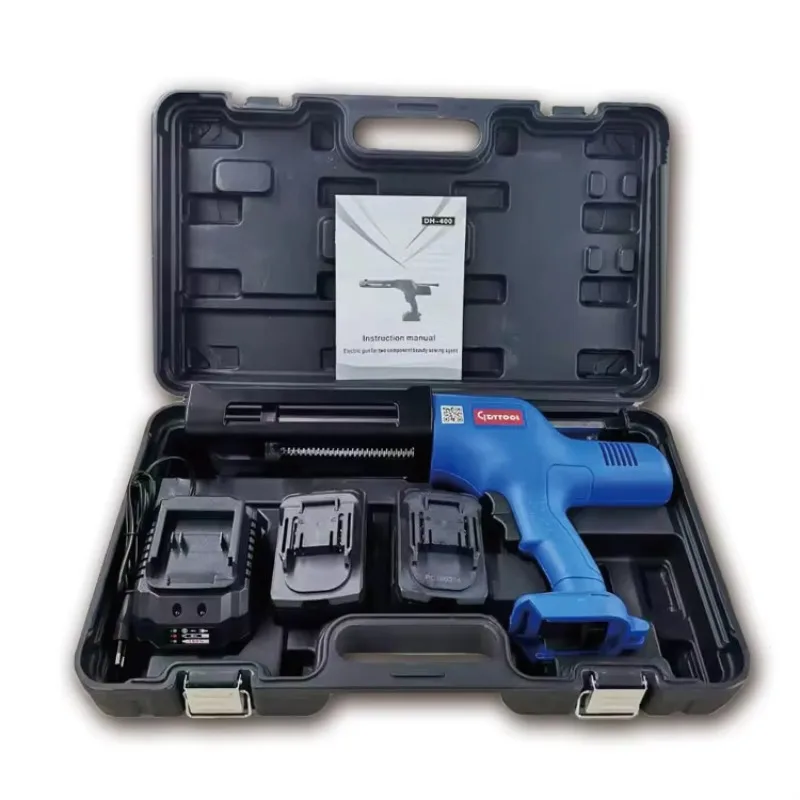 Elektrische Akku-Dichtungspistole mit 18-V-Batterie GDY-8003, Nahtklebepistole mit doppelter Komponente, industrielle elektrische Doppel-Epoxidharz