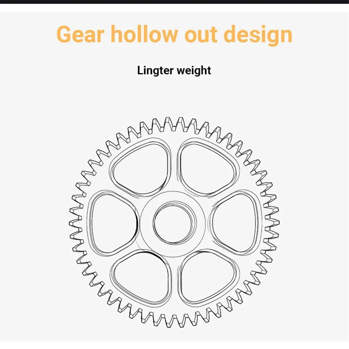 CNC Pom Hardened Steel Higher Precision 1-Piece Gear Kit for VORON 0.2 2.4 Trident CW1 CW2