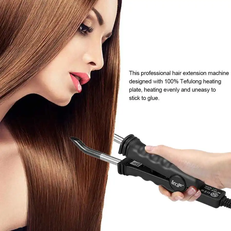 Hair Extension Iron Keratin Bonding Tools Fusion Heat Connector Machine Temperature Fusion Heat Connector Hair Extension Tools
