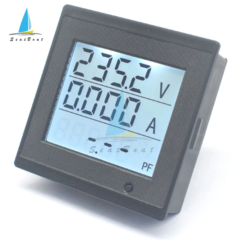 Imagem -04 - Digital Display Led Voltímetro Amperímetro Wattmeter Medidor de Energia Corrente Tensão Tester 12v 24v 220v ac 80300v Dc6v200v 20a