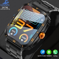 3ATM Waterproof Military Smart Watch Men's Outdoor Sports Fitness Tracker 24 Hour Health Monitor Men's Smartwatch 430mAh