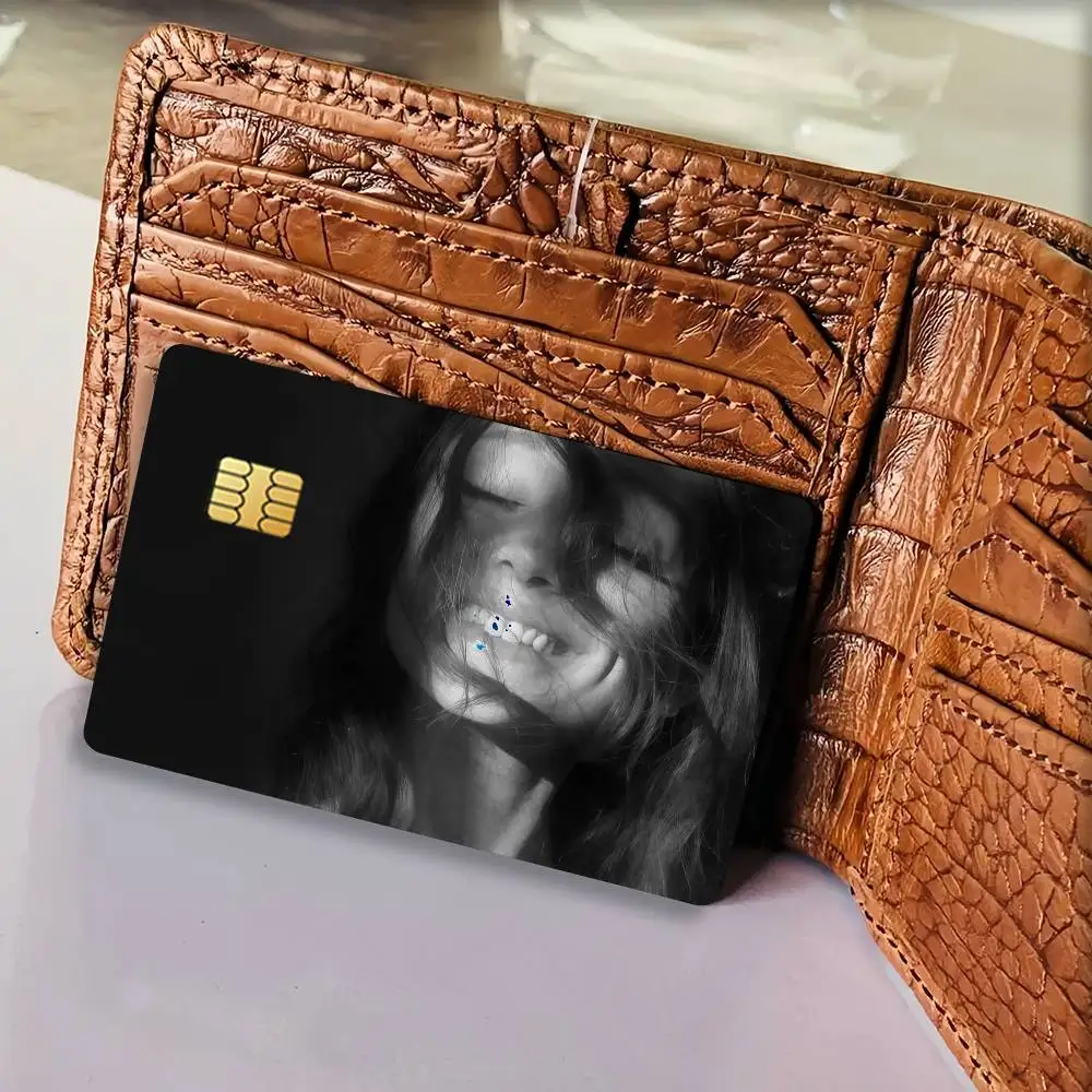 Singer A-Ariana Grande Petal Laser Card Stickers For ID Cards Transit With Daily Commute School Library Door Bank