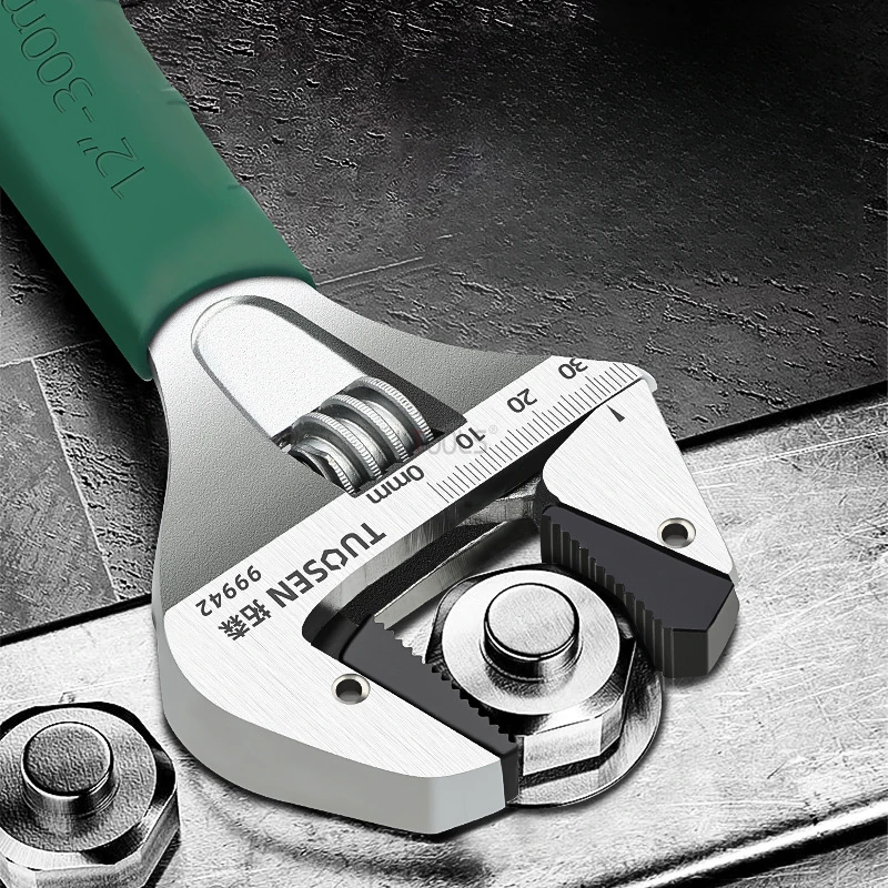 

Adjustable Wrench Universal Spanner Dip Plastic Carbon Steel Electroplating Mechanical Workshop Hand Repair Tools Car Wrench