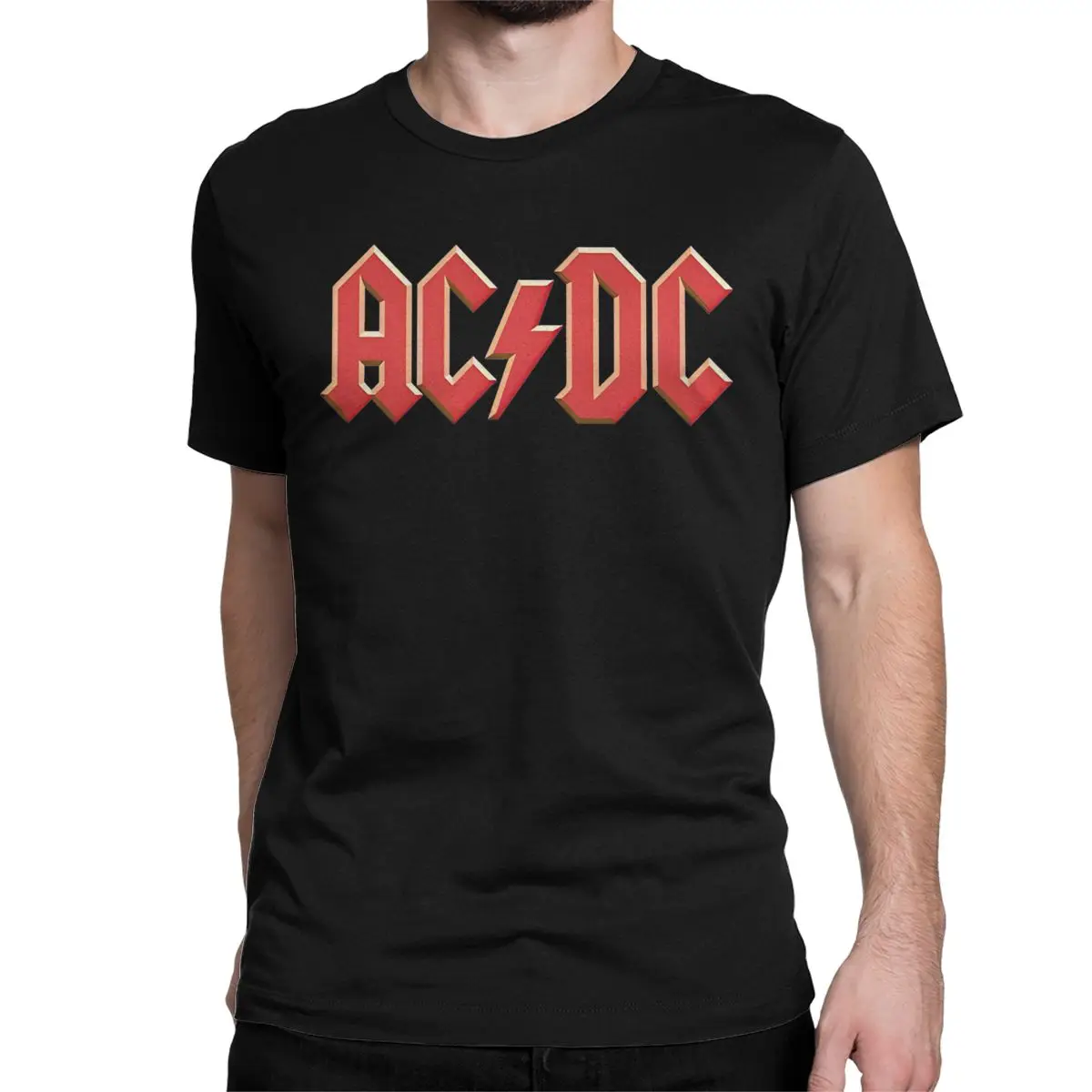 AC Rock Band DC Logo T-Shirts Men Women Humor Pure Cotton Tee Shirt Round Neck Short Sleeve T Shirt Birthday Gift Clothes