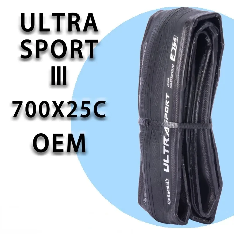 700x25C Ultra Sport 3  Original OEM Folding Bicycle Tire PureGrip Compound Black Foldable  Road Bike Tyre