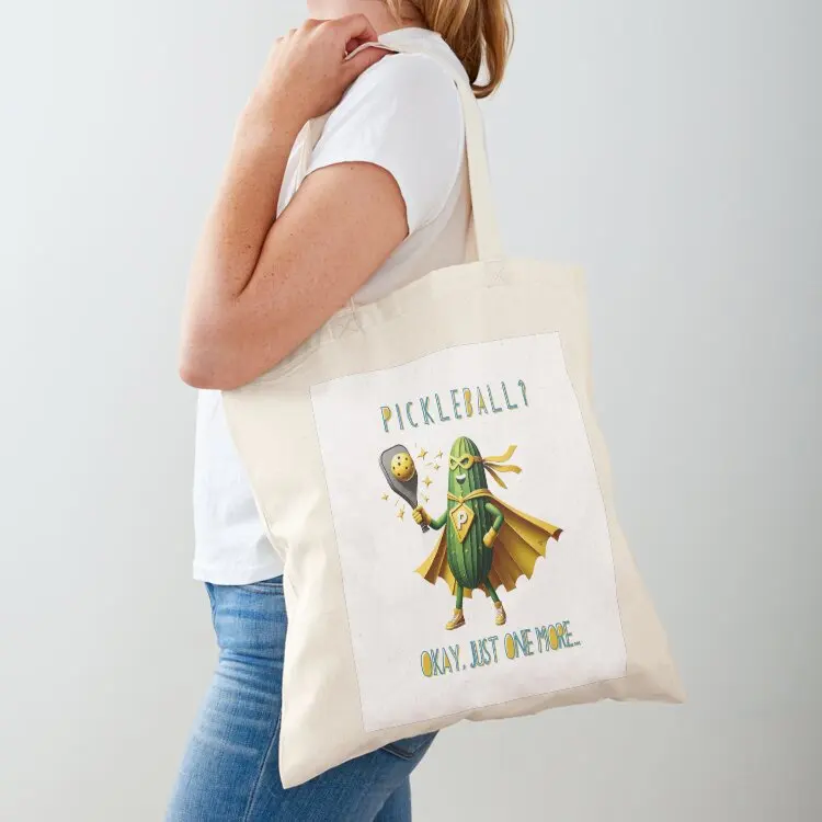 Pickleball? Okay, just one more... Tote Bag Handbags tote bag men's custom tote bag shopping logo