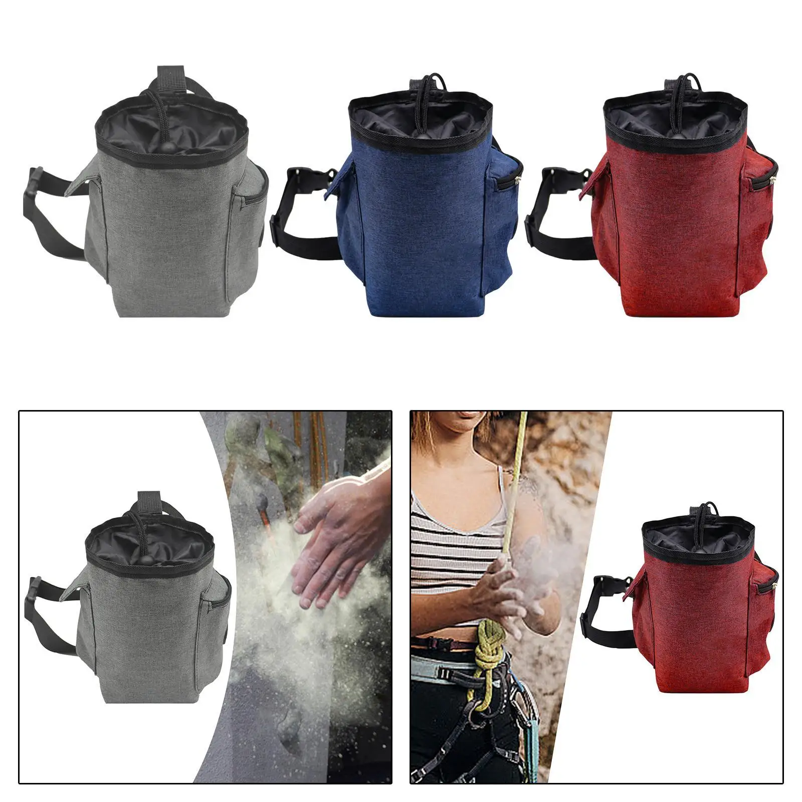 

Climbing Chalk Bag Lightweight Storage Bag for Gymnastics Workout Climbing
