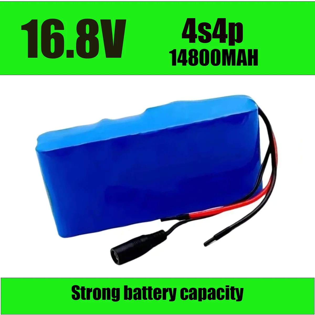 

Paquete battery litio 14,8 calentador luz LED para pesca nocturna, amplificador de luz para minero 18650 V14.8Ah 4S4P 16,8 V