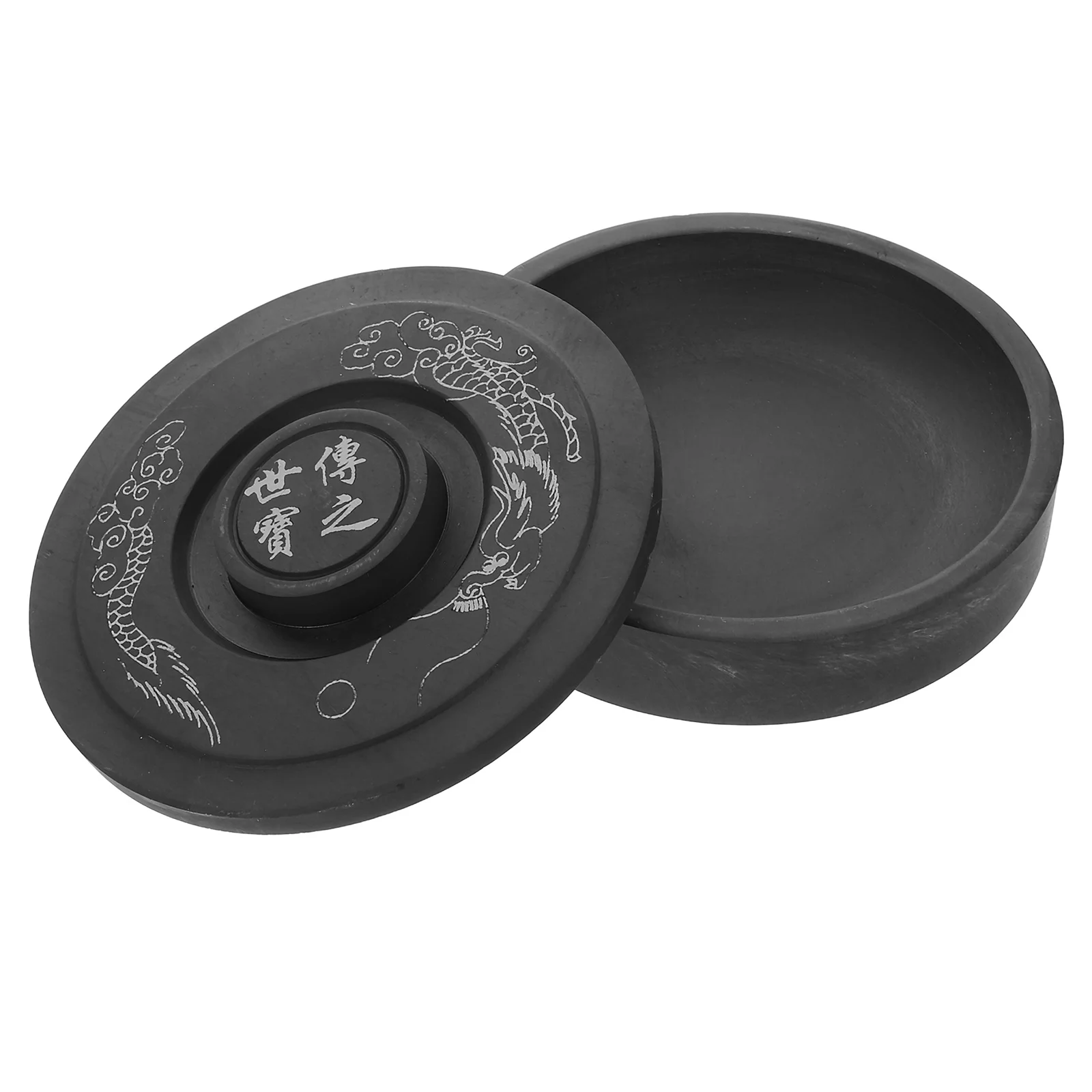 

Portable 5 Inch Traditional Chinese Calligraphy Inkstone Vintage Aesthetic Smooth Surface Beginners Practice Anytime Anywhere