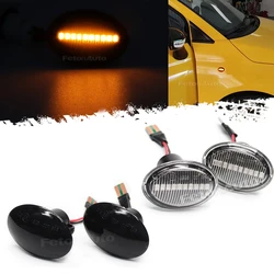 다이내믹 앰버 LED 깜박이는 방향 지시등, 사이드 마커 펜더 라이트 램프, 피아트 500 500C 500L, Abarth 500 595 695 Lancia용