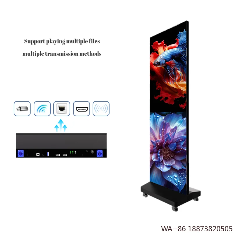 Painel de parede de vídeo com espelho móvel interno, venda quente de led p1.2 p1.5 p1.8 p2 p2.5 wifi 4g controle personalizado tela de pôster