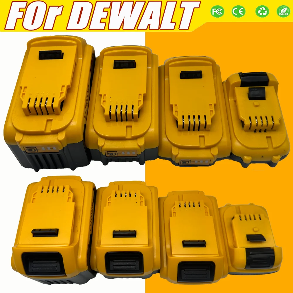 

18V 9.5Ah ForDewalt DCB200 high quality DCB184 Li-lon compatible with DeWalt batteries DCB182 DCB180 XR with LED display screen