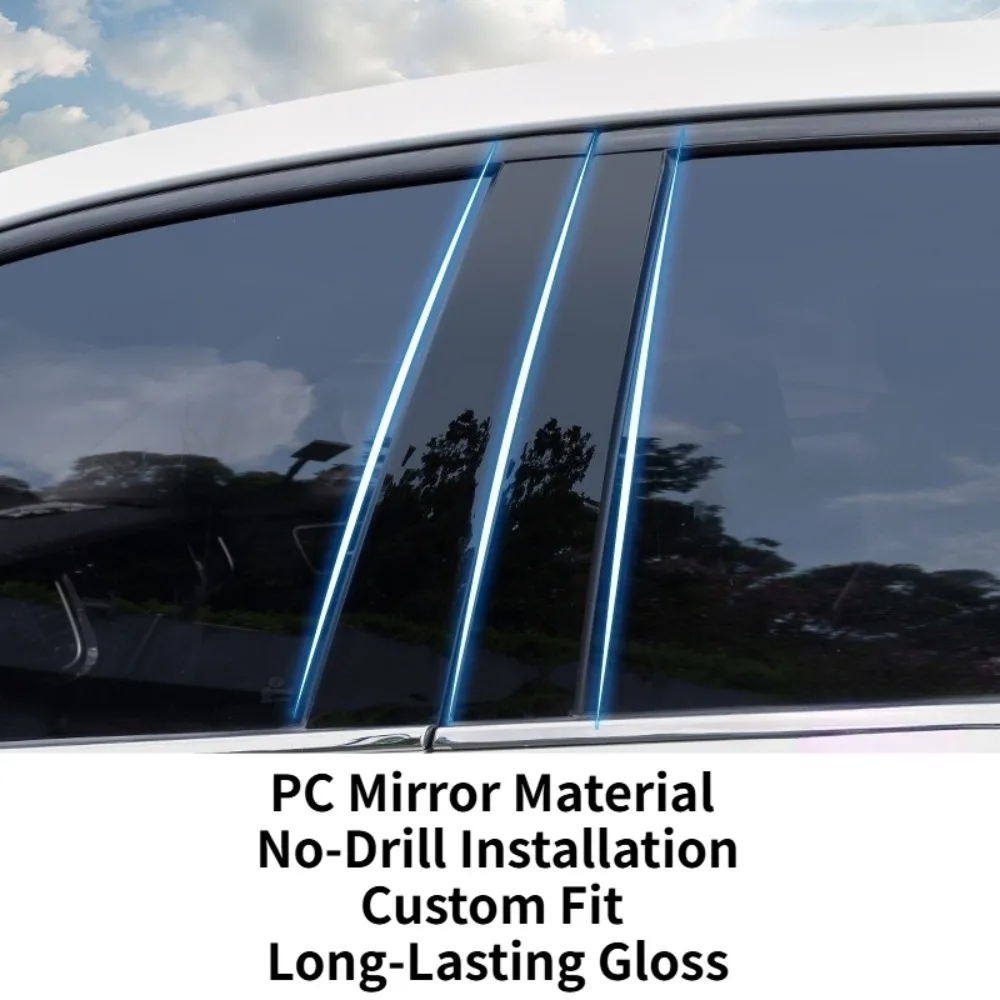 

For Land Rover Range Rover Velar Evoque L Sport Vogue New Defender Gloss Black B Pillar Stickers Window Trim Exterior Accessory